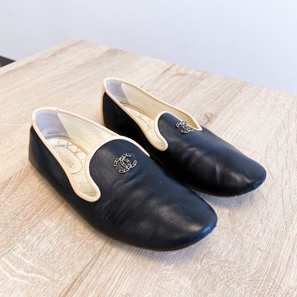 Chanel Flats Black and Nude - Size 41 - Picture 5 of 5